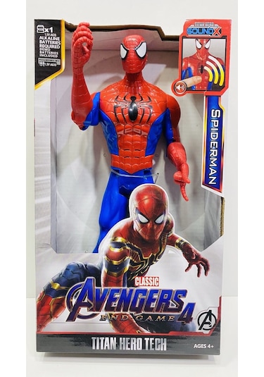 Oyuncak Spıderman Figür Oyuncak Örümcek Adam 30 Cm Işıklı Sesli