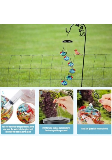 Padalink Oranj Çiçek Açık Yemleme Portları İle Allüminyum Güvenli Arıkuşu Yemleyici - Bahçe, Teras Ve Pencere Dekorasyonu Turuncu