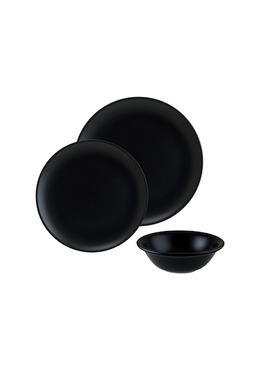 Bonna Porselen Notte Gourmet Siyah 18 Parça Set