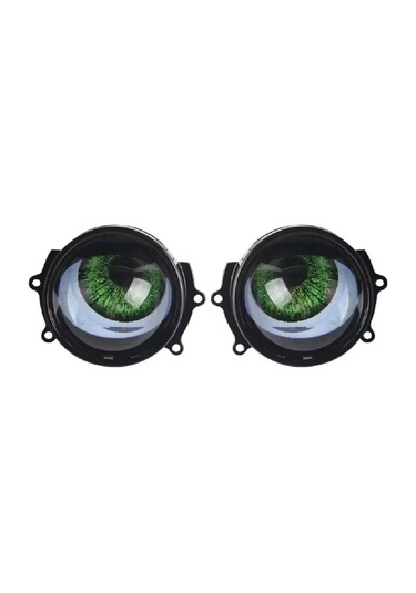 Otomobil Motosiklet Far Lensi Animasyonlu Göz Hareketli Wifi 3 Inch Ambiyans Aydınlatma 2 Adet
