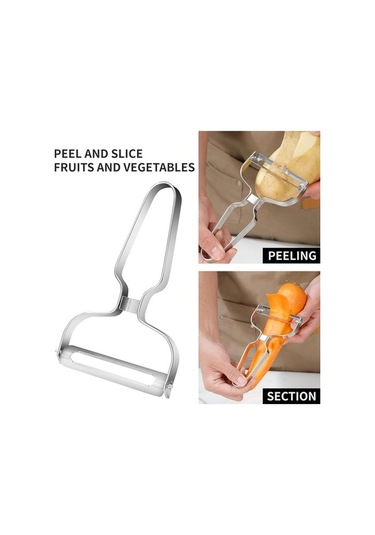 Ulzyvf Soyucu Siyah Sebze Salatalık Patates Paslanmaz Paslanmamış, Mutfak Meyve Kullanımı Kolay. İçin Havuç Elması Dilimleyici, Dayanıklı, Çelik Aletleri, Ez Siyah