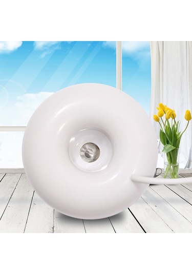 Donut Şekli Mini Usb Hava Nemlendirici Aroma Difüzör Arıtma Cihazı Beyaz