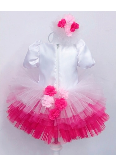 Hello Kitty Baskılı Kız Çocuk Bebek Doğumgünü Elbise Parti Kostüm