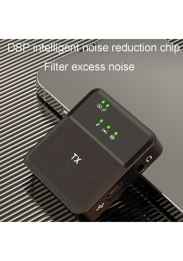 Kablosuz Yaka Mikrofonu Bire Bir Canlı Kayıt Gürültü Önleyici Mikrofonlar, Arayüz: 8 Pin