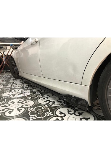 Bmw E90 Marşpiyel Lipi Flaplı Parlak  Siyah