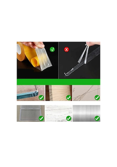 Halı Kaydırmaz Bant Halı Kilim Sabitleme Ve Yapıştırma Bandı Çift Taraflı Bant 5 M