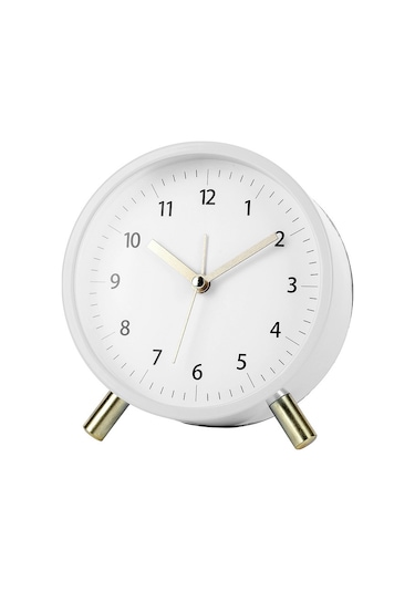 Gajeena Beyaz Akıllı Ev Alarm Saati: Sessiz, Kullanıması Kolay, Dayanıklı Materyal, Odalar Ve Salonlar İçin Tasarlanmıştır Pilli Renkli