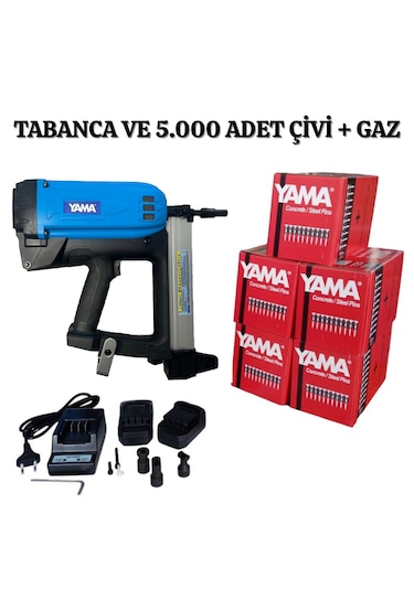 Yama YAT-GNX40 Gazlı Çivi Çakma Tabancası + 5 Kutu Çivi - Gaz