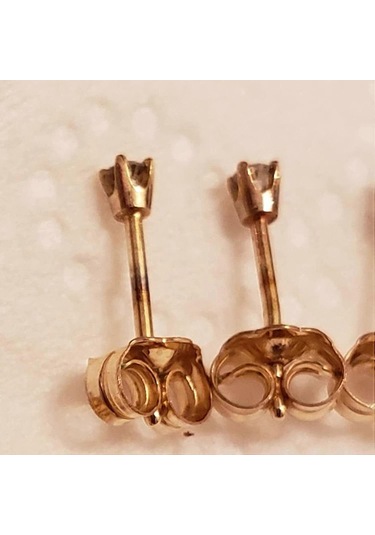 14 Ayar Altın Küpeler Sarı Küpeler