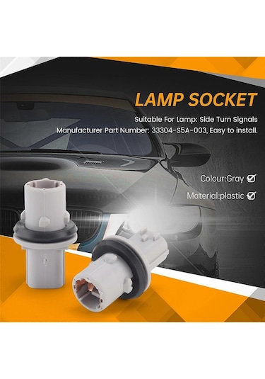 Adet Dönüş Sinyal Lambası Lamba Soketi Comp. T10 İçin