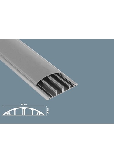 Mutlusan Kablo Kanalı 20 Metre Balık Sırtı Yapışkanlı 90X20 Mm