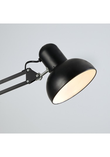 Perro Mandallı Siyah Ders Çalışma Masası Lambası Siyah