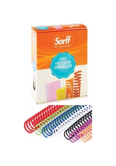 Sarff 18 Mm Pvc Helezon Spiral Şeffaf (4:1) 100 Adet