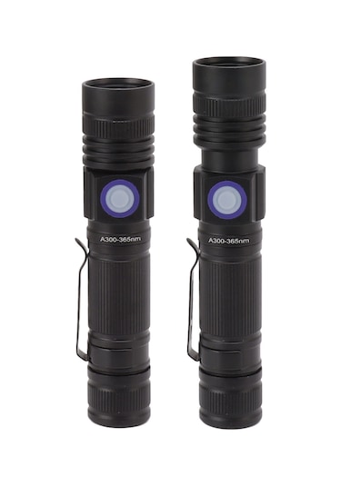 Konesam 365nm Uv El Feneri, Usb Şarjlı, Teleskopik Odaklanabilir, Ipx4 Su Geçirmez, Alüminyum Gövde, Evcil Hayvan İdrisi/parça Tespiti Işığı 18650 Pil Dahil