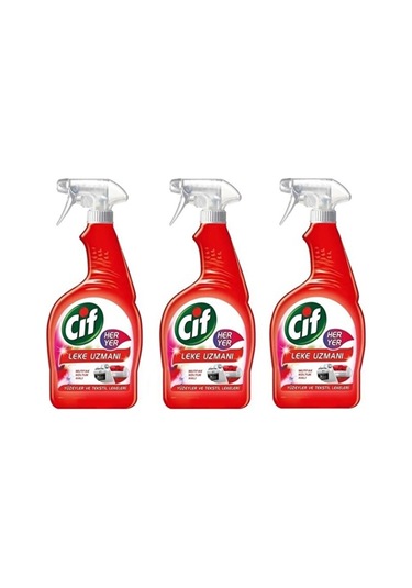 Cif Her Yer Leke Uzmanı Sprey 750 Ml 3 Adet