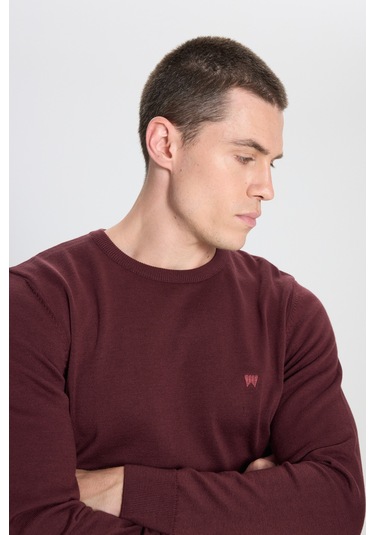 Regular Fit Normal Kesim Bisiklet Yaka Açık Yeşil Triko Kazak W8A02P299 Açık Yeşil