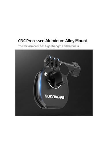 Gajeena Sunnylife Zj846 Alüminyum Motosiklet Cam Klembi - Gopro, Insta360 Go Ve Akıllı Telefonlar İçin Dayanıklı Kayıt Tutucu