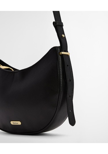 Barbour Sorrel Deri Sling Kol Çantası Bk11 Black Siyah