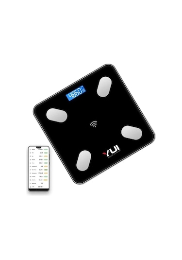 Yuı Kb13 Akıllı Bluetooth Şarjlı Tartı Siyah