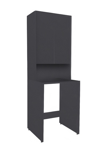 Çamaşır Makinesi Dolabı Antrasit 193X67X62 Cm Antrasit