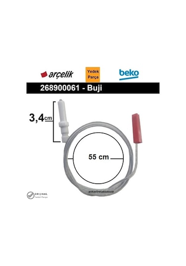 Arçelik Beko Altus Uyumlu Fırın Ocak Çakmak Ateşleme Buji 268900061