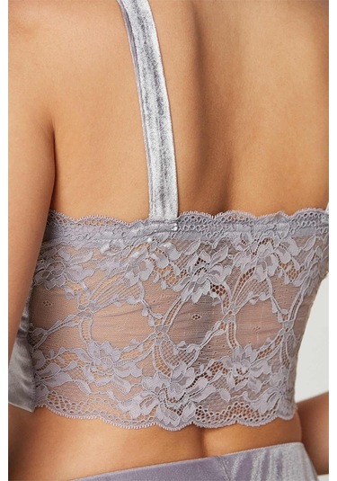 Pierre Cardin 2050 Kadın Kadife Saten Sabahlıklı Pijama Takım-royal Royal