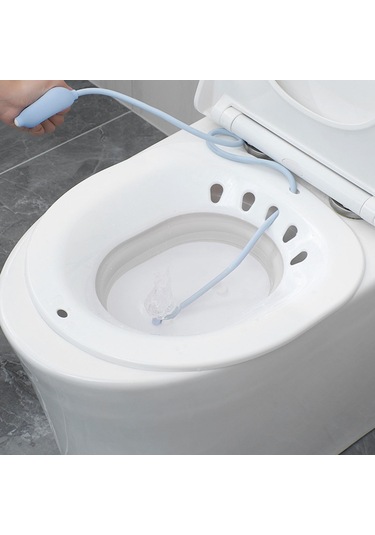 Suntek Sitz Banyo Yıkama Kalça Lavabo Katlanır Gri+sifon