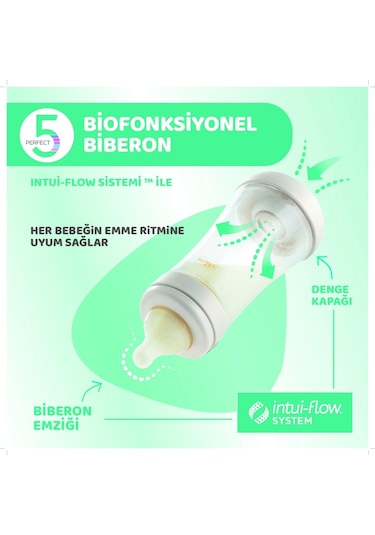 Chicco Perfect 5 Antikolik Biberon Pp 240 Ml Girl