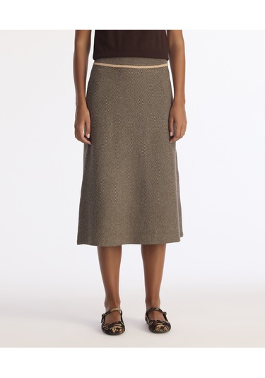 Yargıcı A Form Triko Etek 25kket4015x 059 Gri