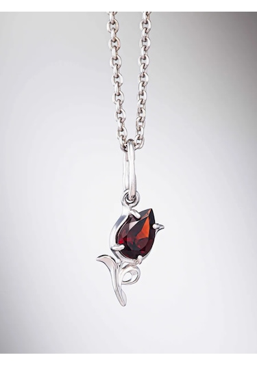 Uvelirnye Tradicii Doğal Granat Taşlı 925 Ayar Gümüş Kolye 148690748