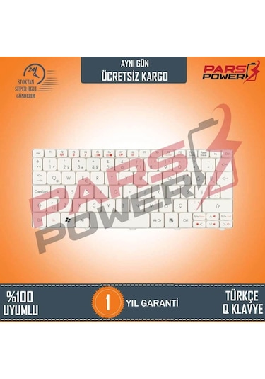 Packard Bell Dot _Se/W-003Tk, Dot S, Dot Se Notebook Klavye Beyaz N11.71740