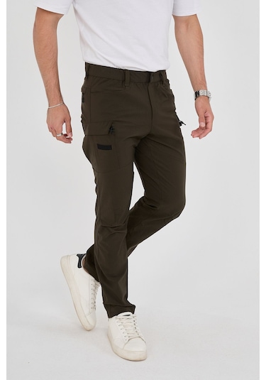 Camp Scoutland Camp525 Outdoor Tactical Su İticili Likralı Yazlık Erkek Taktik Pantolon Haki