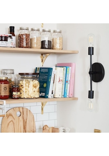 Riolight Retro Ikili Metal Duvar Aplik (543644607) Siyah