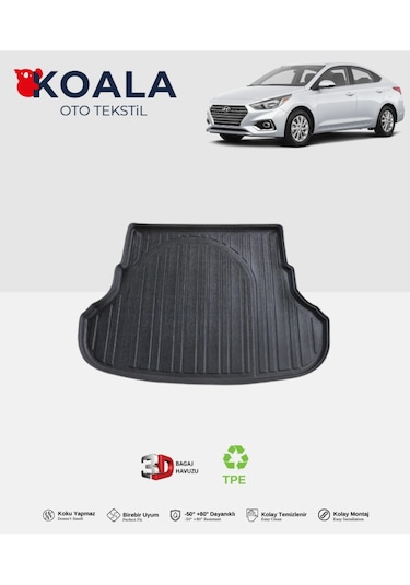 Hyundai Accent Blue Biz 2011 Ve Sonrası 3d Bagaj Havuzu