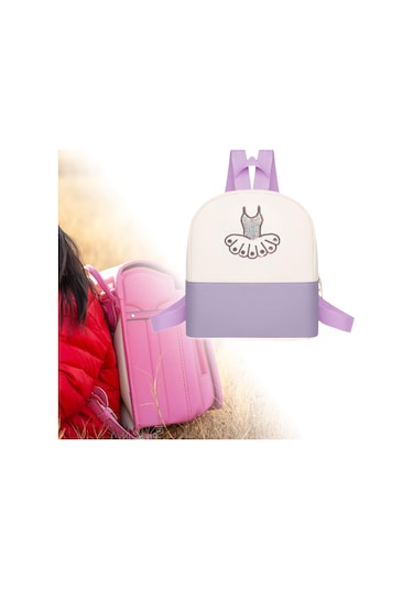 Suntek Bale Dans Sırt Çantası Kızlar Latin Dansı Jimnastik Mor