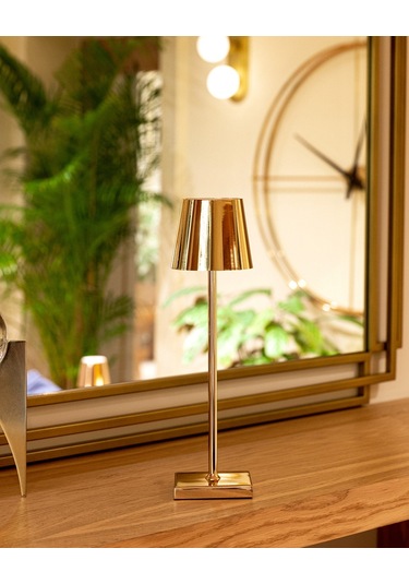 Madame Coco Bonar Dokunmatik Abajur Abjr000000001510x10x38 Cm-gold Diğer