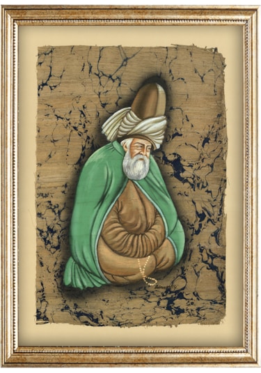 Sinan Grafik Stn-5700 Mevlana Celaleddin Rumi 33x44 Cm