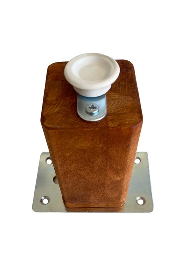 Kale Ayarlı Ahşap Ayak Mobilya Masa Ve Dolap Ayağı Ceviz Kayın/gürgen Ağacı 12cm 2 Adet Ceviz