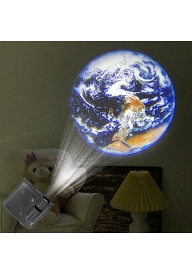 Jms Ay Galaxy Projeksiyon Lambası Yaratıcı Atmosfer Gece Işığı Lambası 16 Kart Sayfaları Çok Renkli
