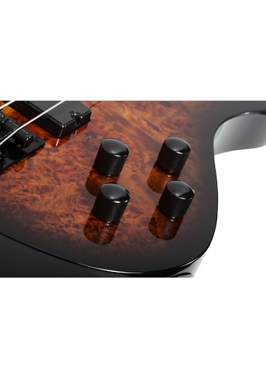 Schecter C-4 Standard Bas Gitar Tobacco Burl
