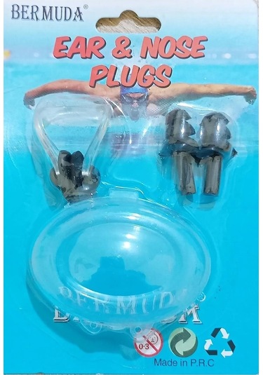 Bermuda Silikon Kulak Tıkacı Ve Burunluk Set 001