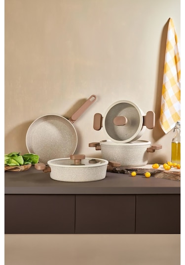 7 Parça Valeria Granit Tencere Seti - Capi