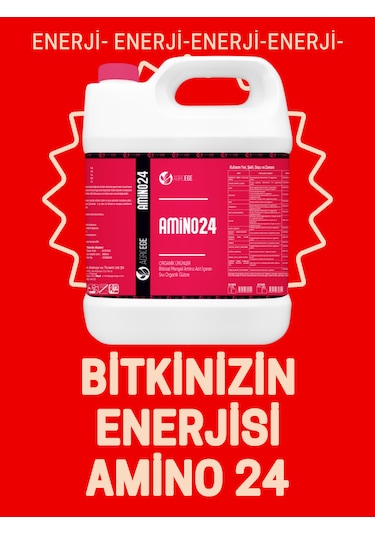 Agroege Amino 24 Sıvı Aminoasit Organik Gübre 5 LT