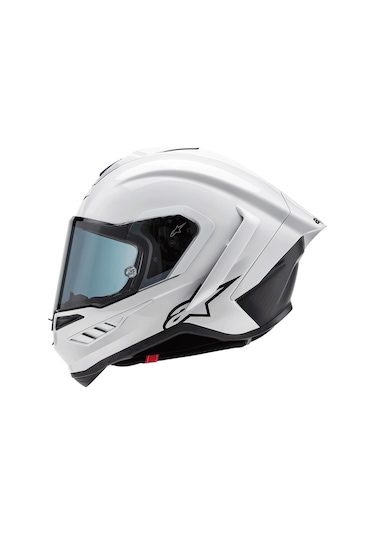 Alpinestars Supertech R10 Carbon Spor Motosiklet Kaskı Beyaz Siyahh