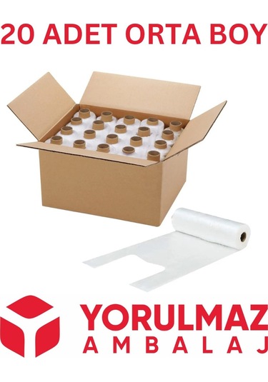 20 Adet Orta Boy Rulo Atlet Poşet