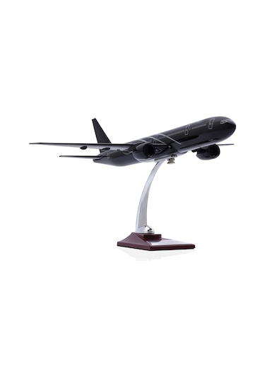 Zekupp - Maket Uçak - Boeing 777-300 1/200 - SİYAH ÖZEL TASARIM Model Uçak
