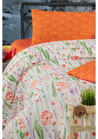 Vionel Home Bahar 8 Farklı Desenli Pamuklu Çift Kişilik Baskılı Pike Diğer
