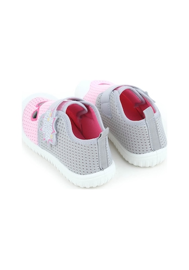 Gezer Yazlık Keten Çocuk Ayarlanabilir Ayakkabı Pembe