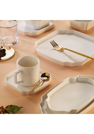 Aryıldız Katy White 6 Kişilik 32 Parça Kahvaltı Takımı Çok Renkli