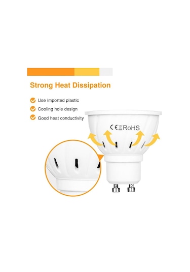 Beyaz 2 Adet Gu10 E27 E14 Spot Lamba 48 60 80 Leds Ampul 220 V Gu 10 Mr16 Gu5.3 Spot Işık B22 5 W 7 W 9 W E27 9w 80leds 2pcs